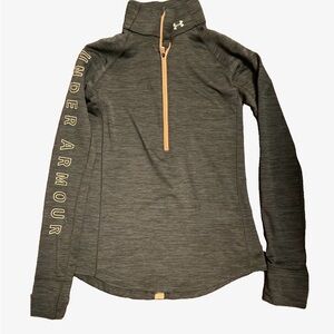 Women’s Under Armour Charcoal Quarter-Zip Top small